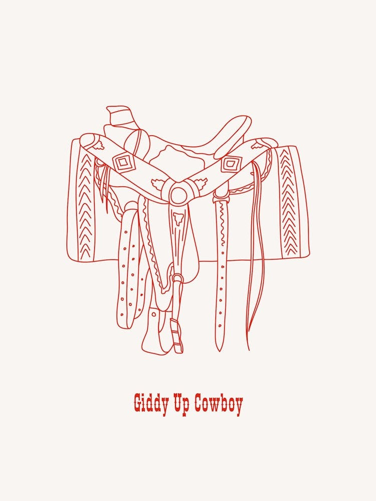 Giddy Up Cowboy Red