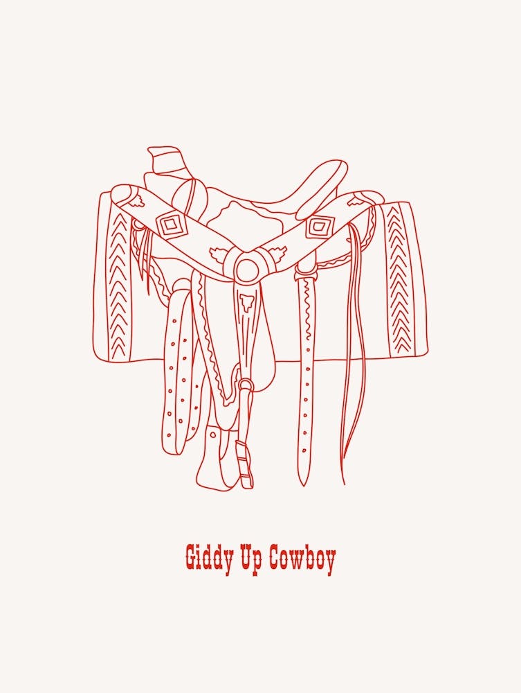 Giddy Up Cowboy Red