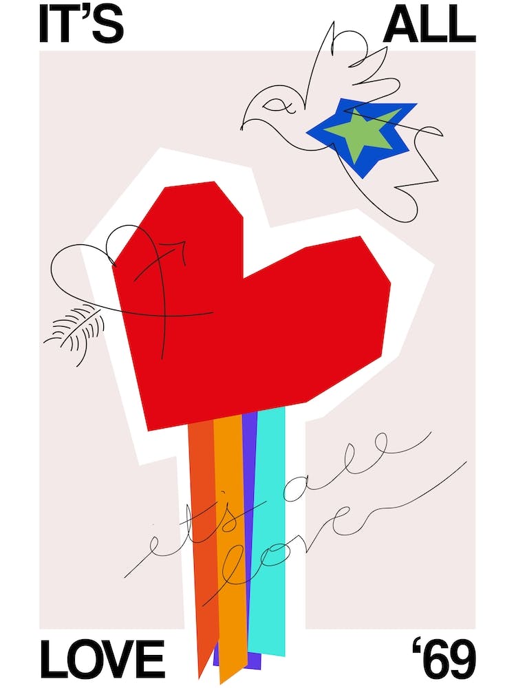 Its All Love Heart Biscuit 1