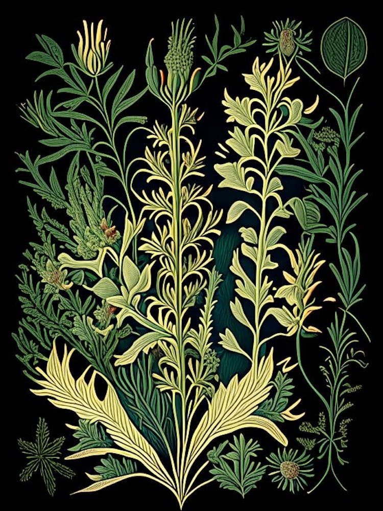 Astragalus Herb Vintage Botanical