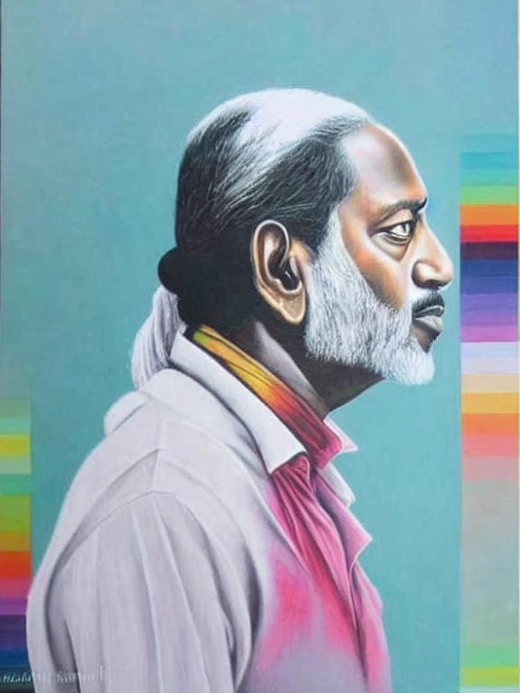 Ilaiyaraaja Colourful Illustration
