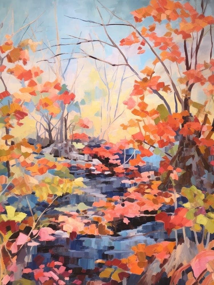 Autumn Gardens Painting Ganna Walska Lotusland Usa