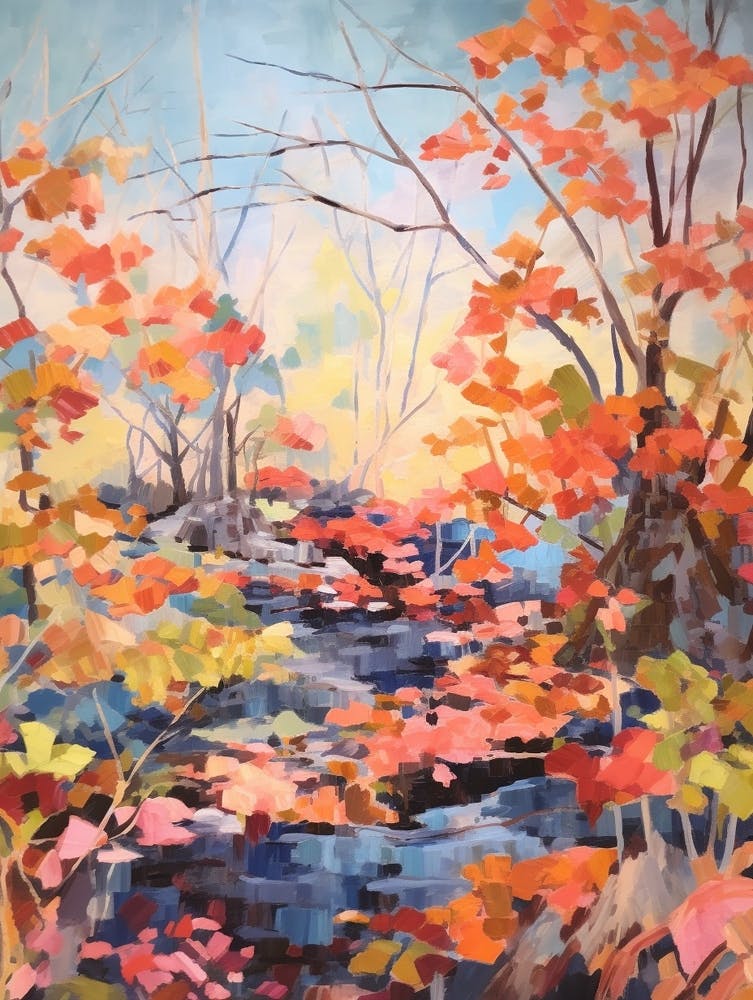 Autumn Gardens Painting Ganna Walska Lotusland Usa