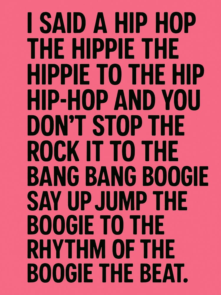 Rappers Delight Boogie Beat