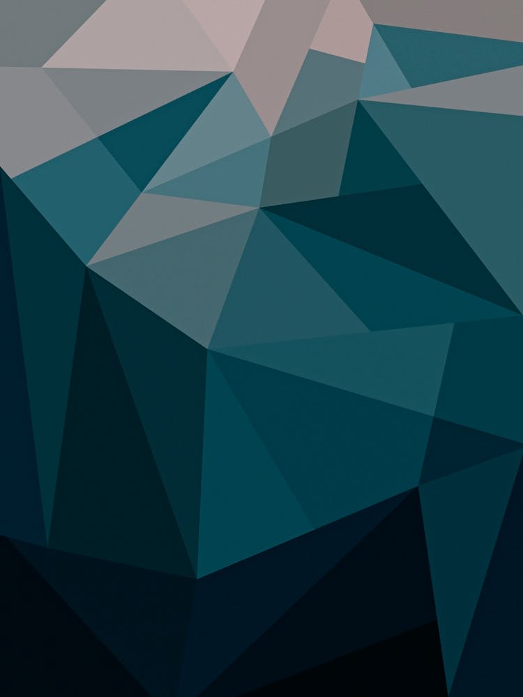 Deep Dark Blue Geometric