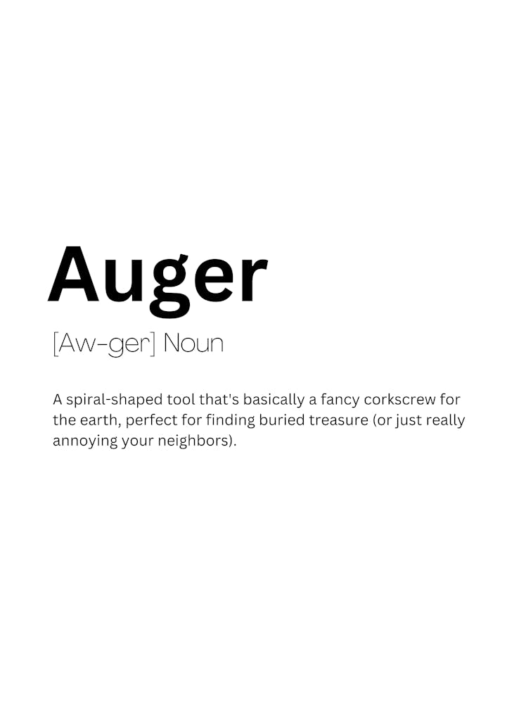 Auger Definition Meaning