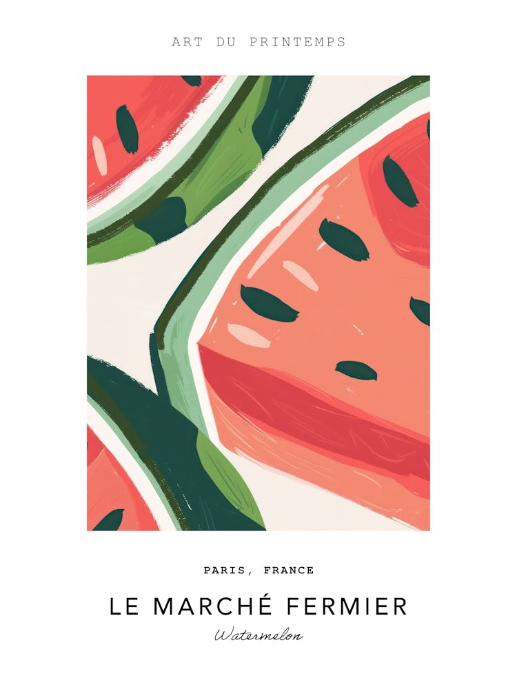 Watermelon Le Marche Fermier Poster 4