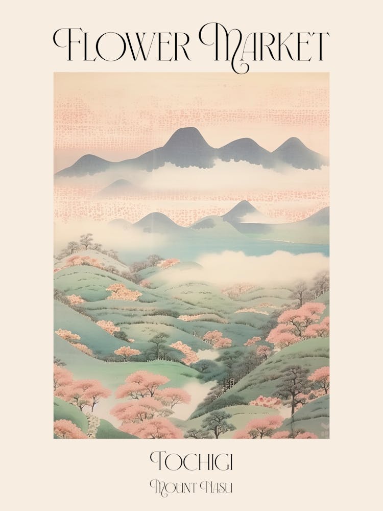 Flower Market Mount Nasu In Tochigi, Japanese Landscape 3 Poster