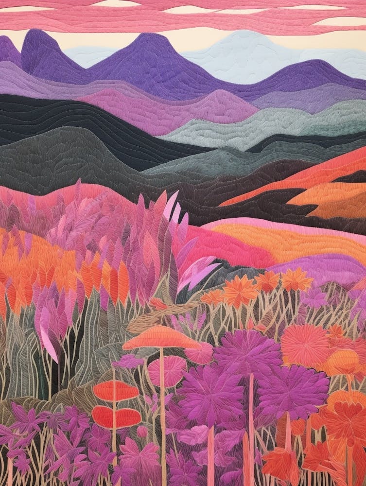 Mount Apo Philippines 1 Colourful Mountain Illustration