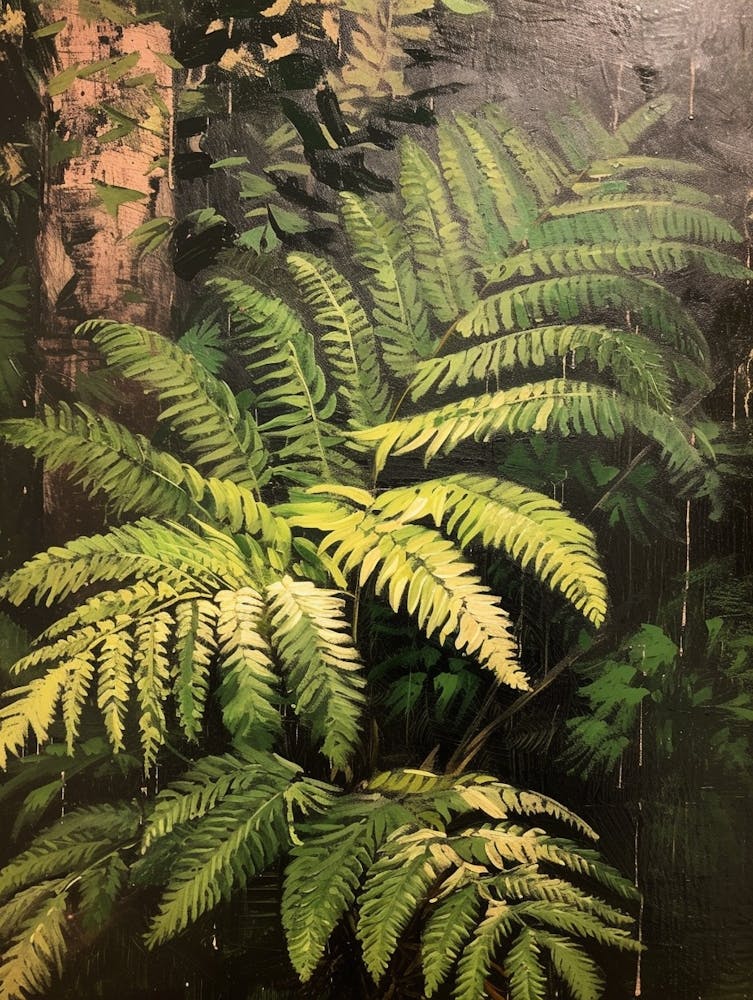 Japanese Painted Fern Painting 3