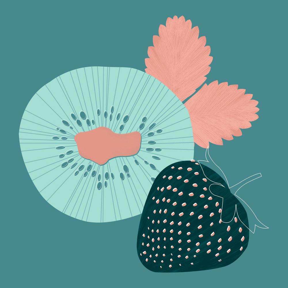 Kiwi Fruit Salad Square