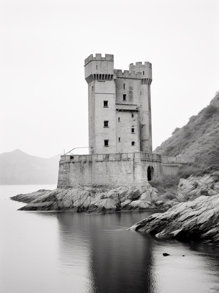 Portovenere, Italy, Black And White Photography 4