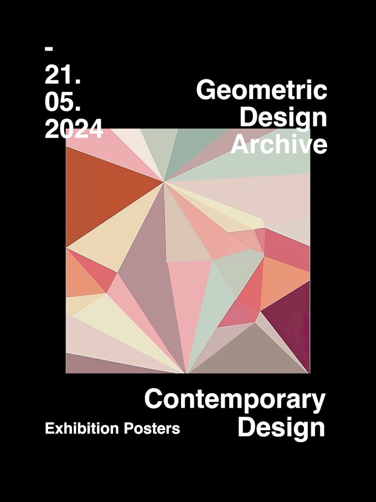 Geometric Design Archive Poster 58