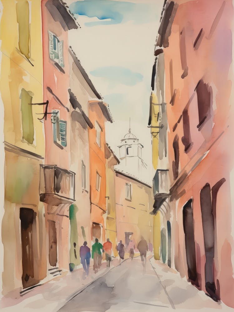 Forli, Italy Watercolour Streets 2