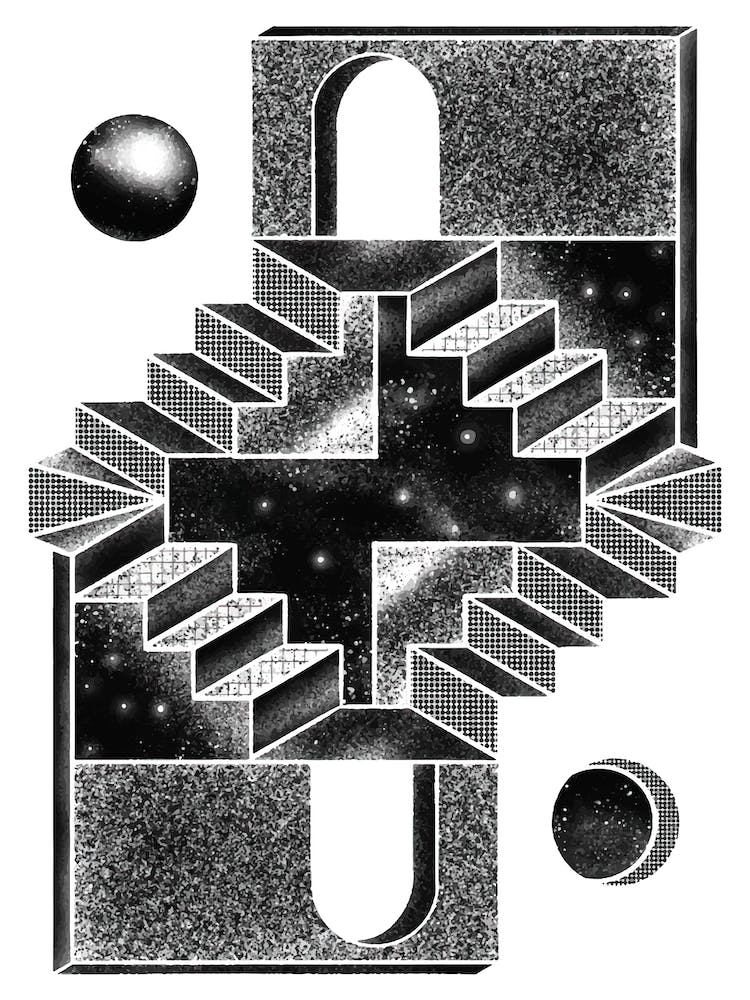 Magische Illusions-Treppe