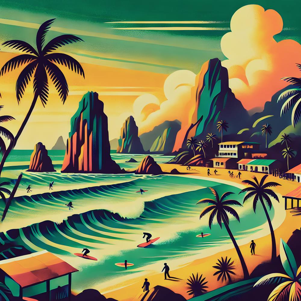 El Tunco Beach Surf & Sunset Dreams