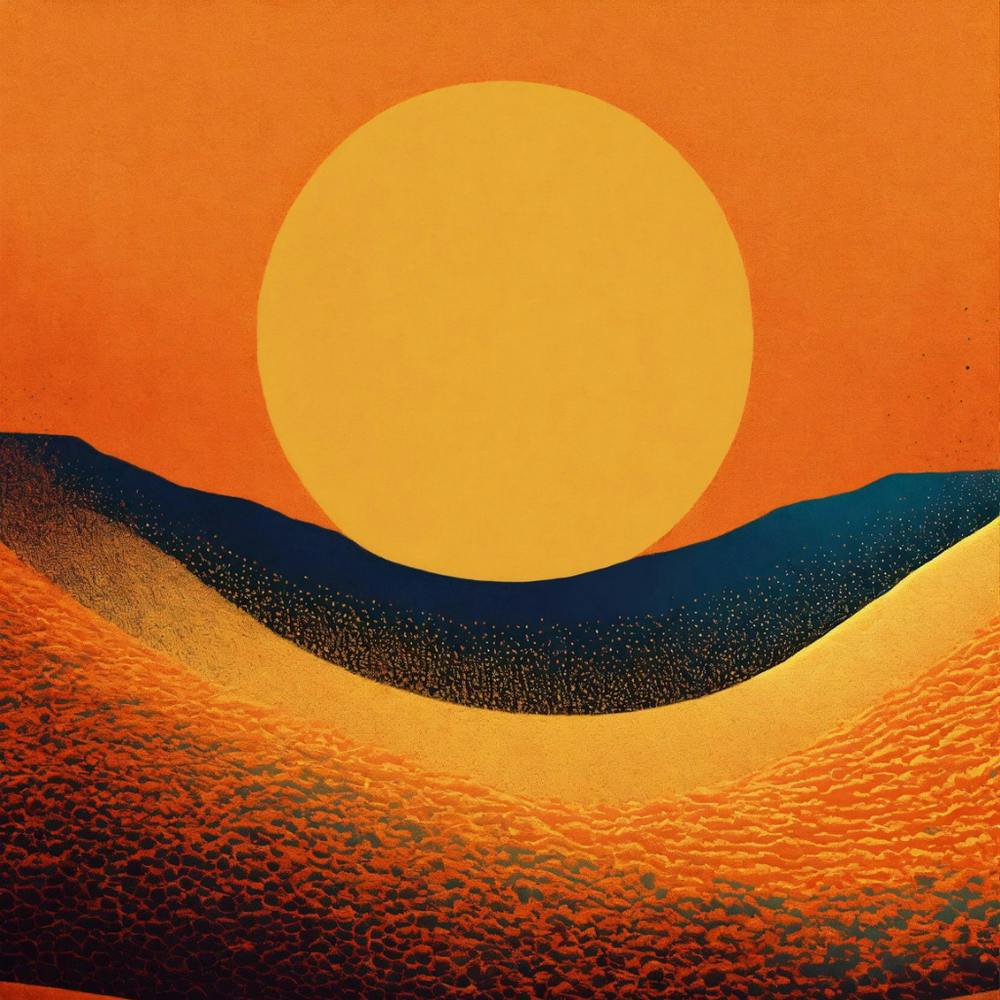 Sunset In The Desert