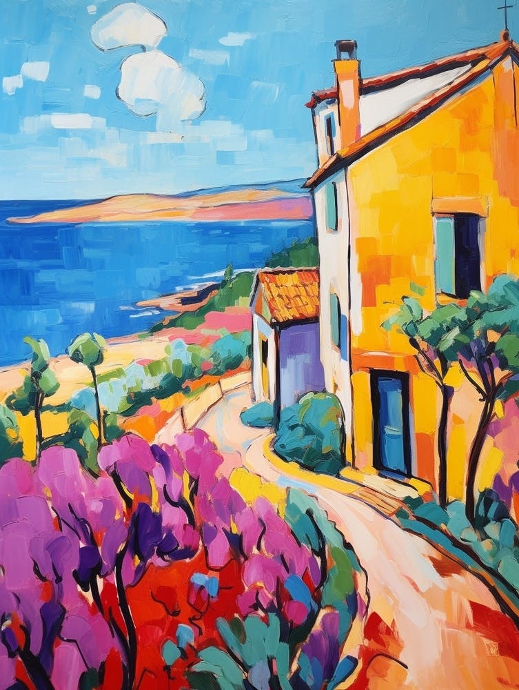 Nice France 5 Fauvist Painting