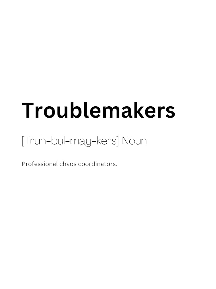 Troublemakers Definition Meaning