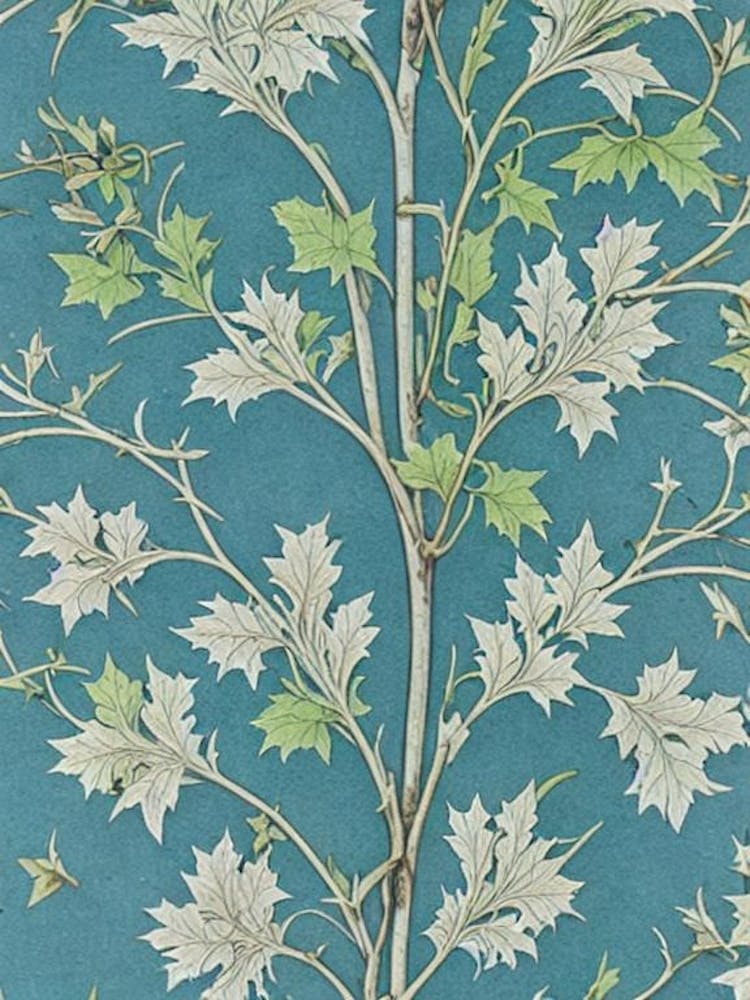 Sugar Maple 2 tree Vintage Botanical