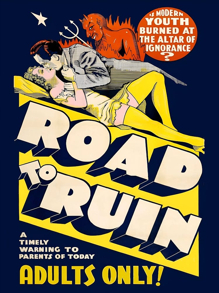 Road To Ruin, Movie Poster