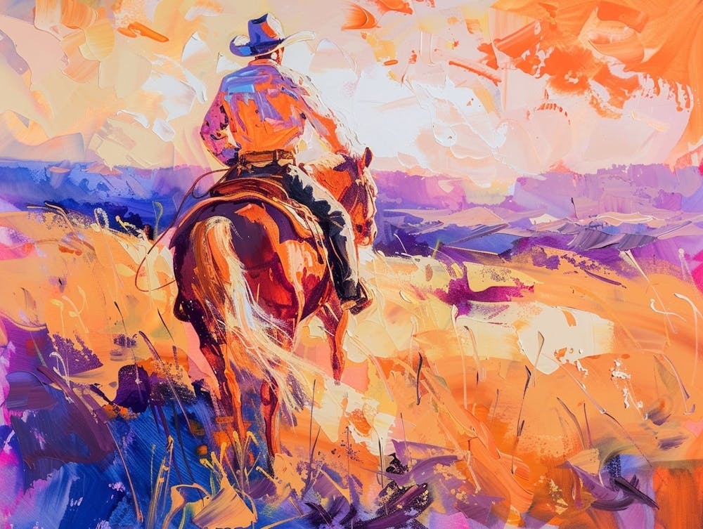 Cowboy Painting Montana 2