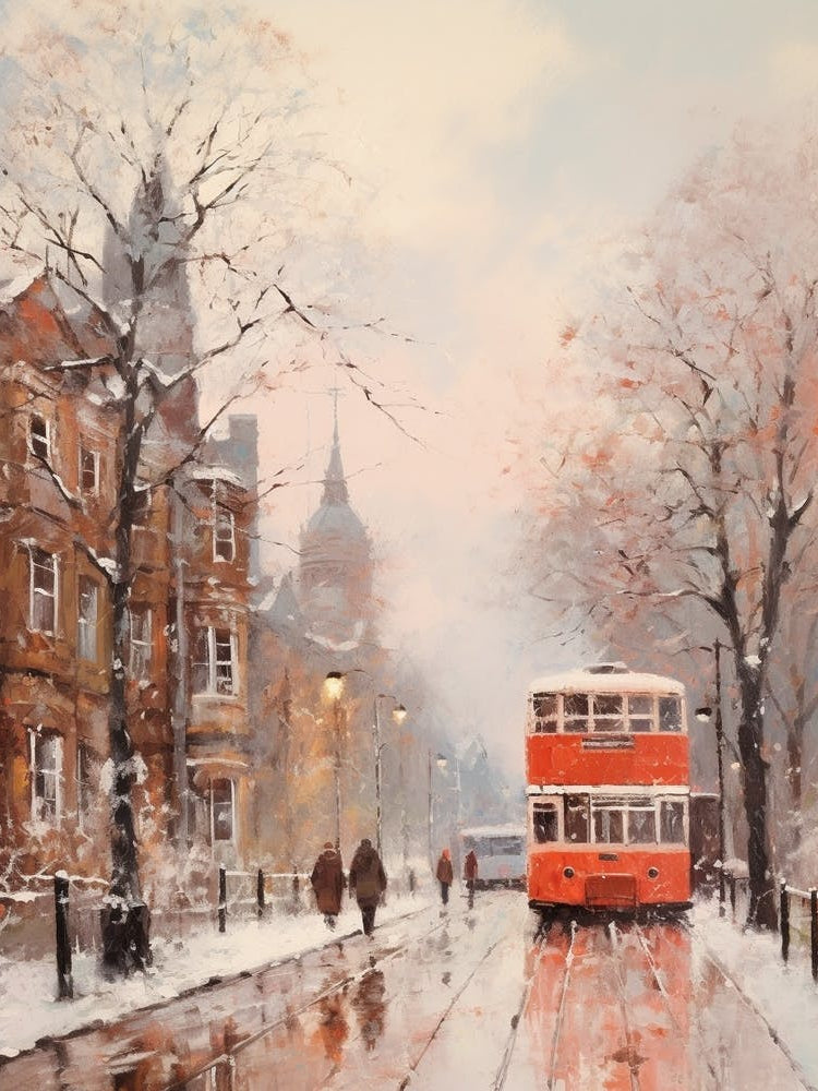 Dreamy Winter Painting London United Kingdom 7