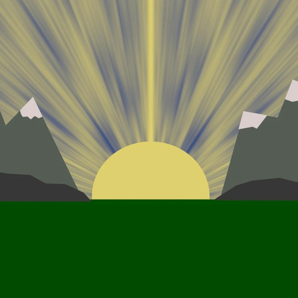 Sunrise Over Mountains