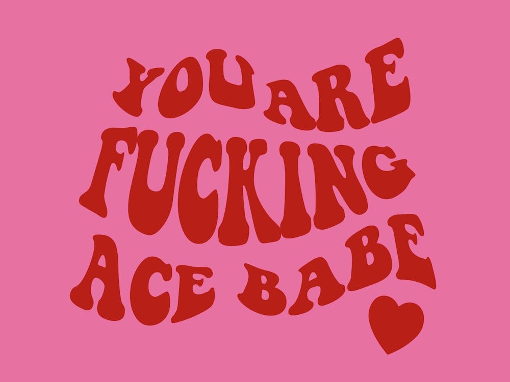 You Are Ace Babe Red In Pink