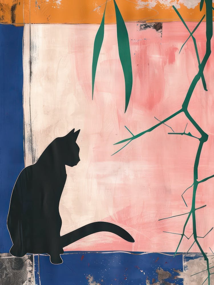 Cat 6 Cut Out Collage