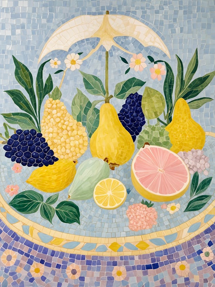 Fruit Mosaic Abstract