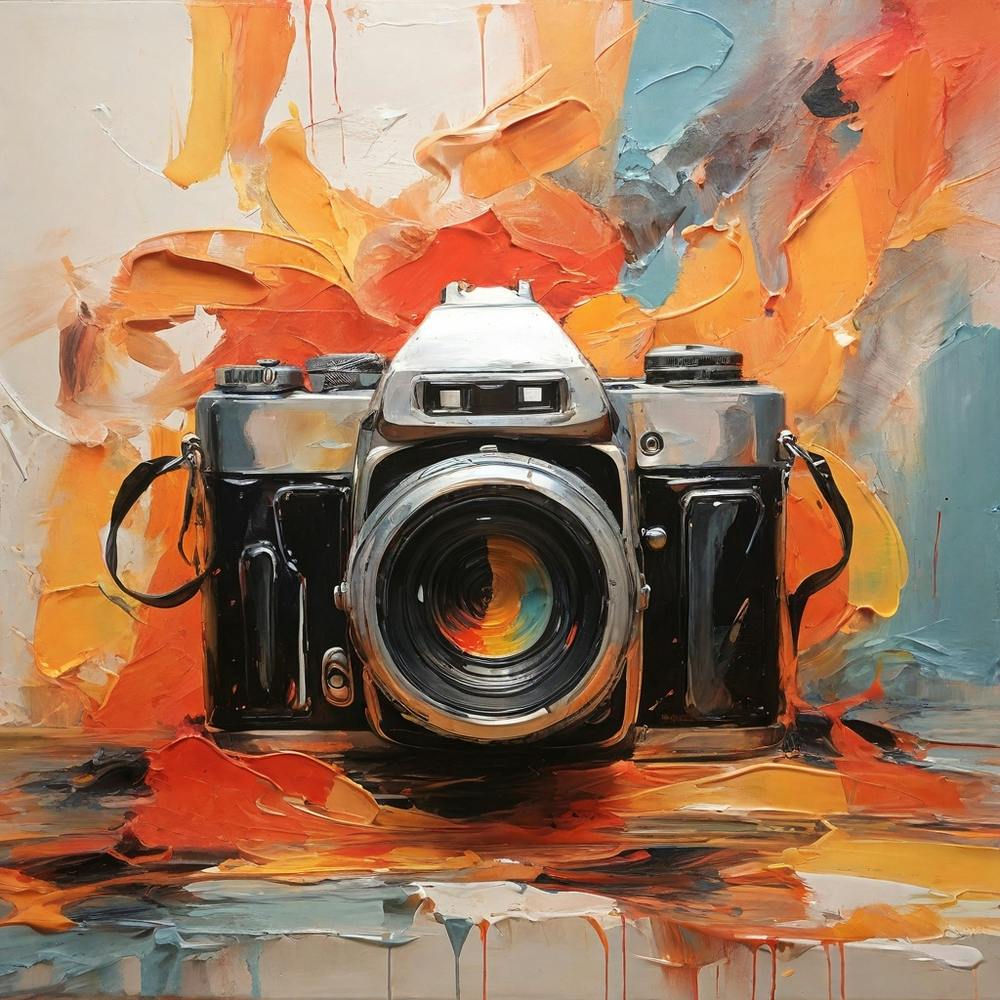 Camera On Paint | Abstract Painting