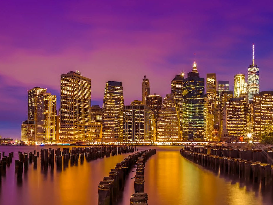 Manhattan Skyline at Sunset