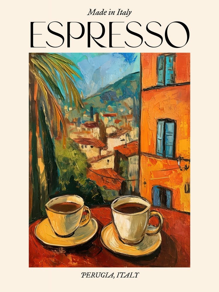 Perugia Espresso Made In Italy 2 Poster