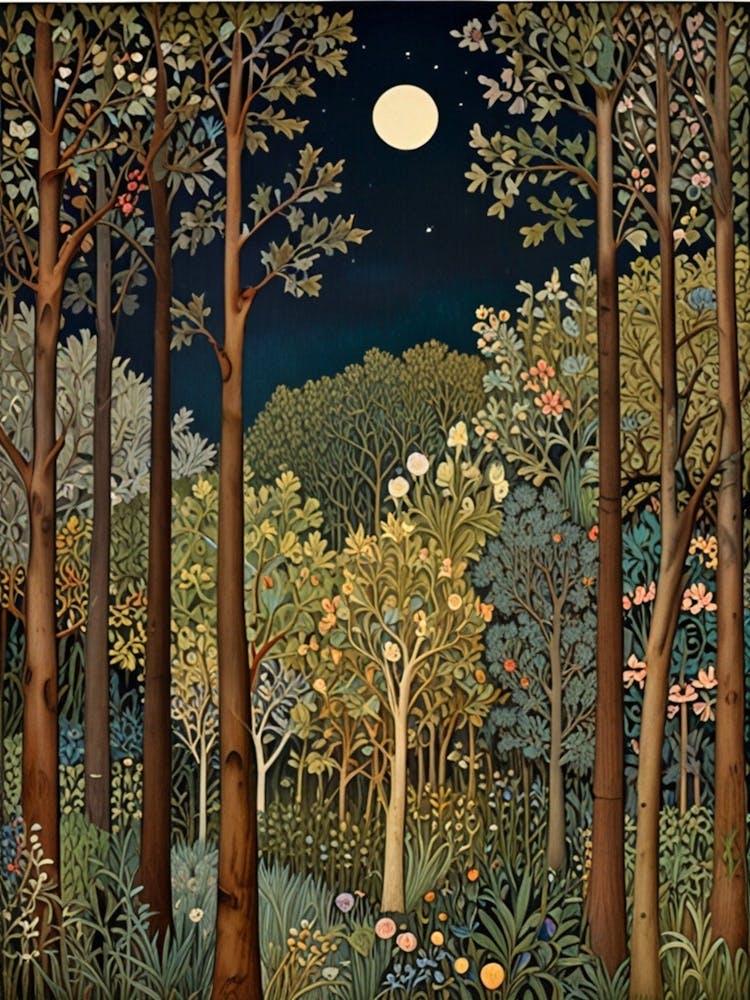 William Morris Night In The Forest 37