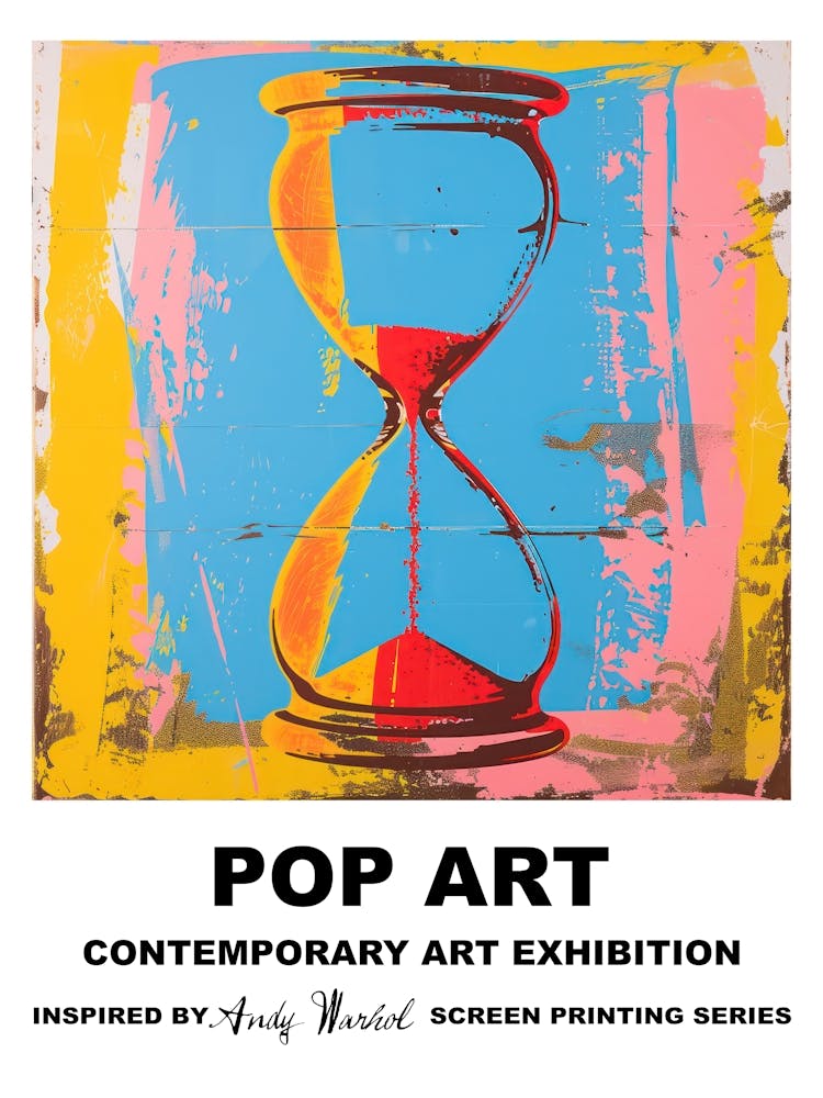 Poster Hourglass Pop Art 2