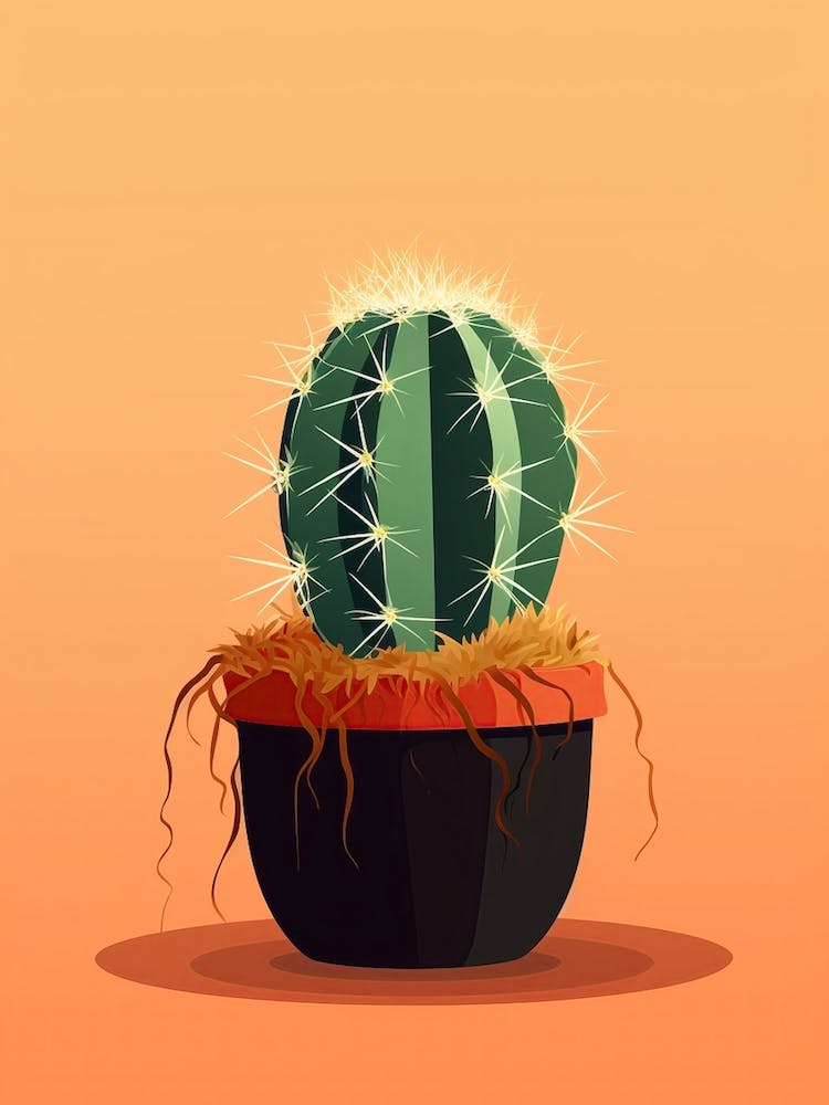 Barrel Cactus Illustration 5