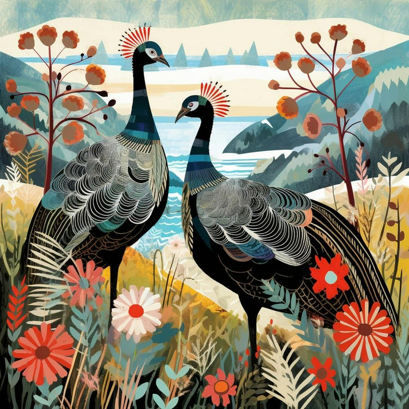 Vogel in der Natur Truthahn 6