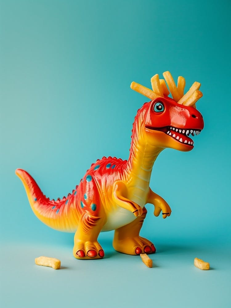 Toy Dinosaur & Fries 1
