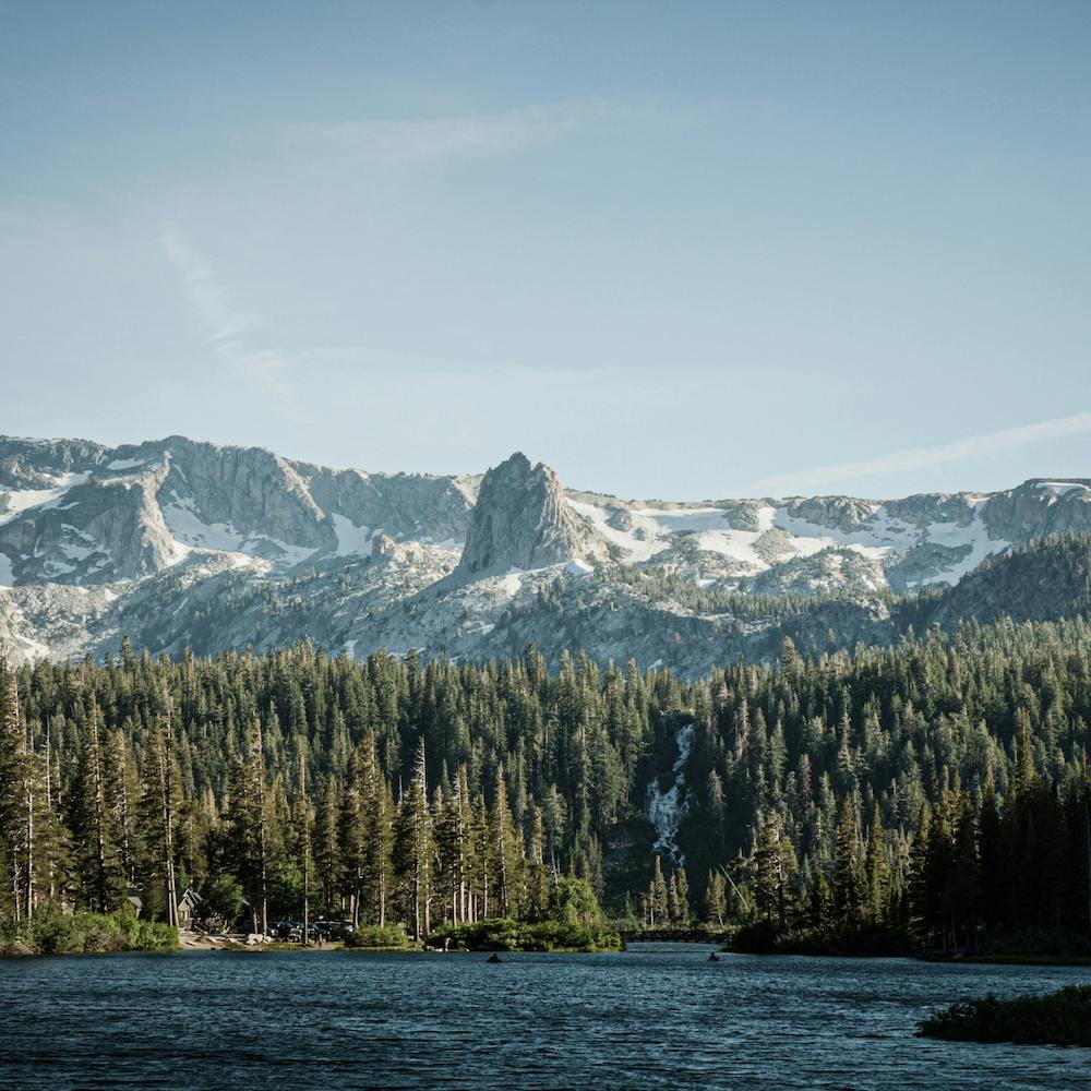 Crystal Crag depuis Twin Lakes Carré Désaturé