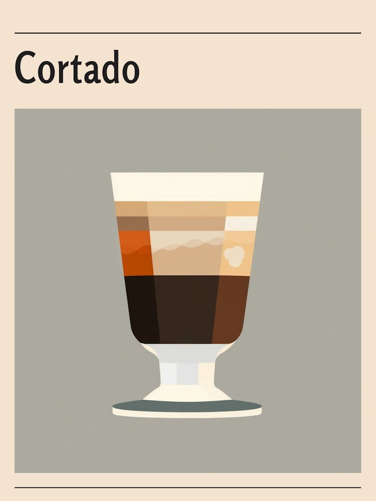 Cortado Midcentury Modern Poster