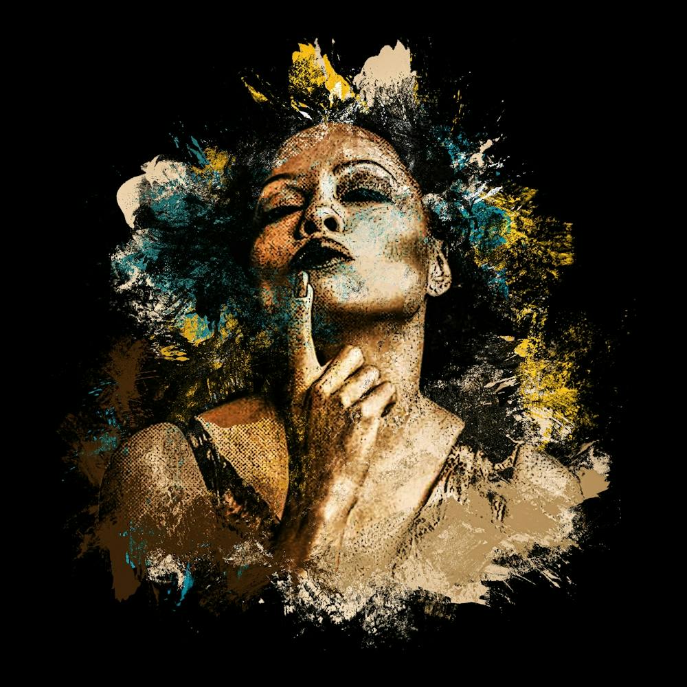 Diana Ross Halftone Splash