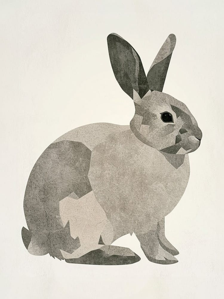 Silver Marten Rabbit Nursery Illustration 1