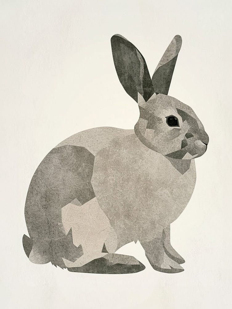 Silver Marten Rabbit Nursery Illustration 1