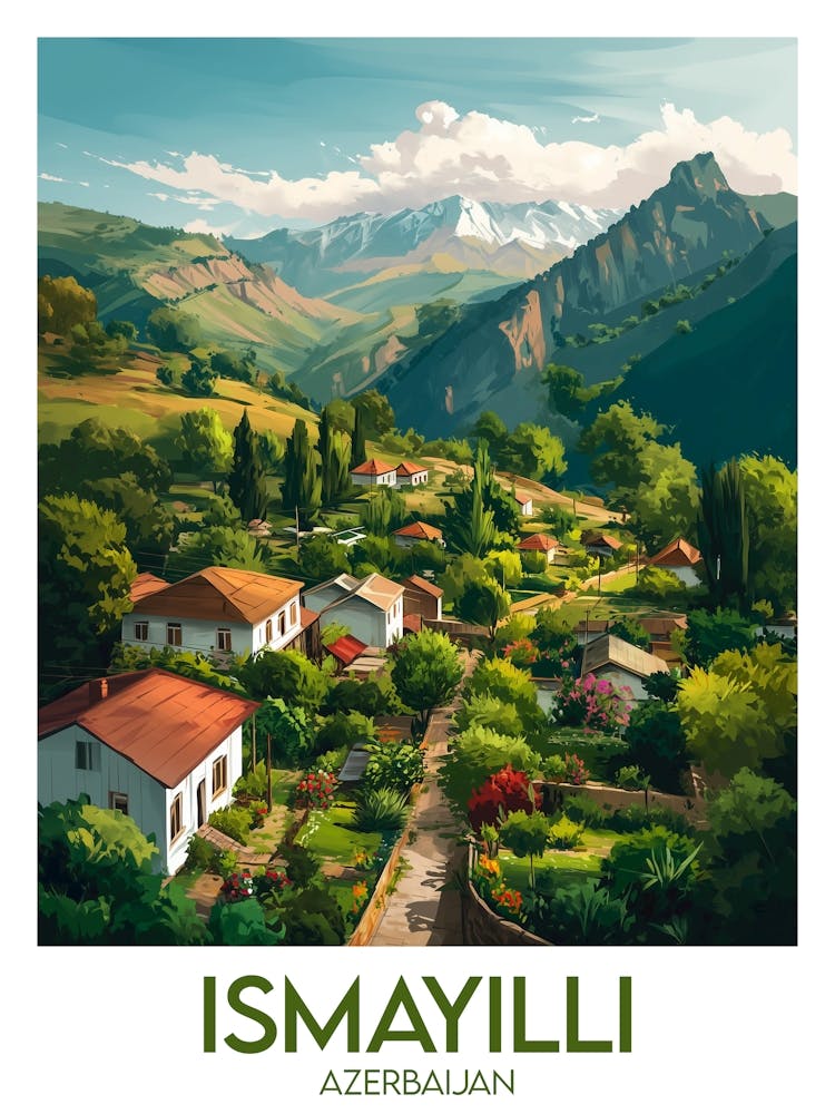 Affiche de voyage Ismayilli