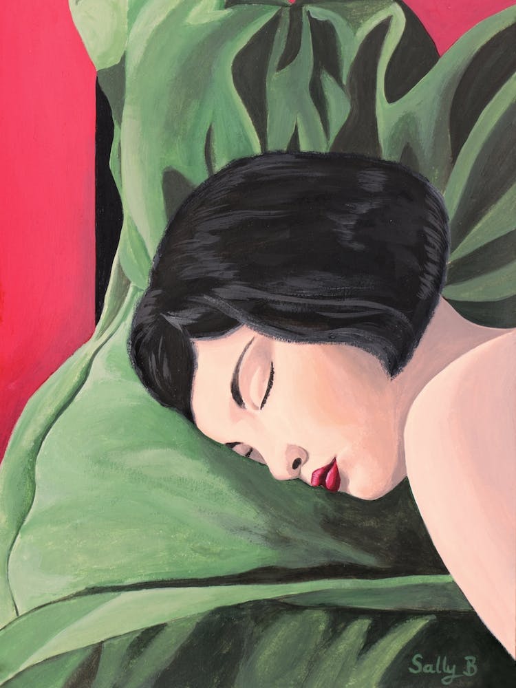 Sleeping Woman Portrait