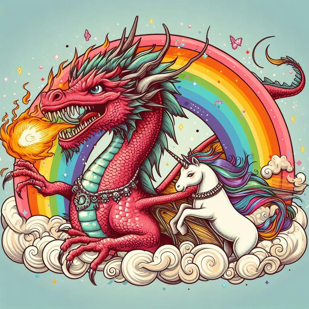 Unicorn And Dragon