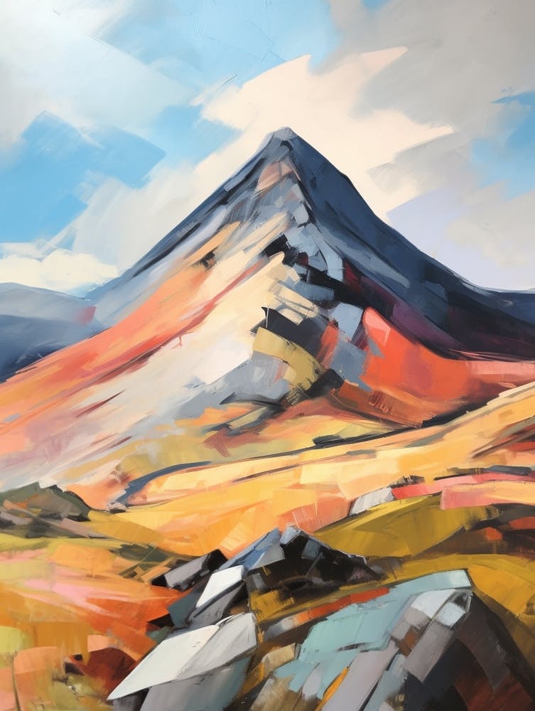 Beinn A Chlachair Scotland 2 Mountain Painting