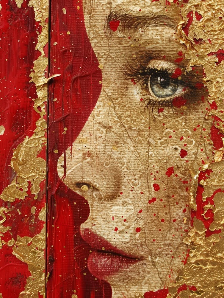 Gold And Red 8