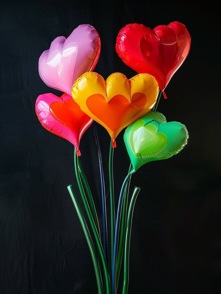Bright Inflatable Flowers Bleeding Heart 1